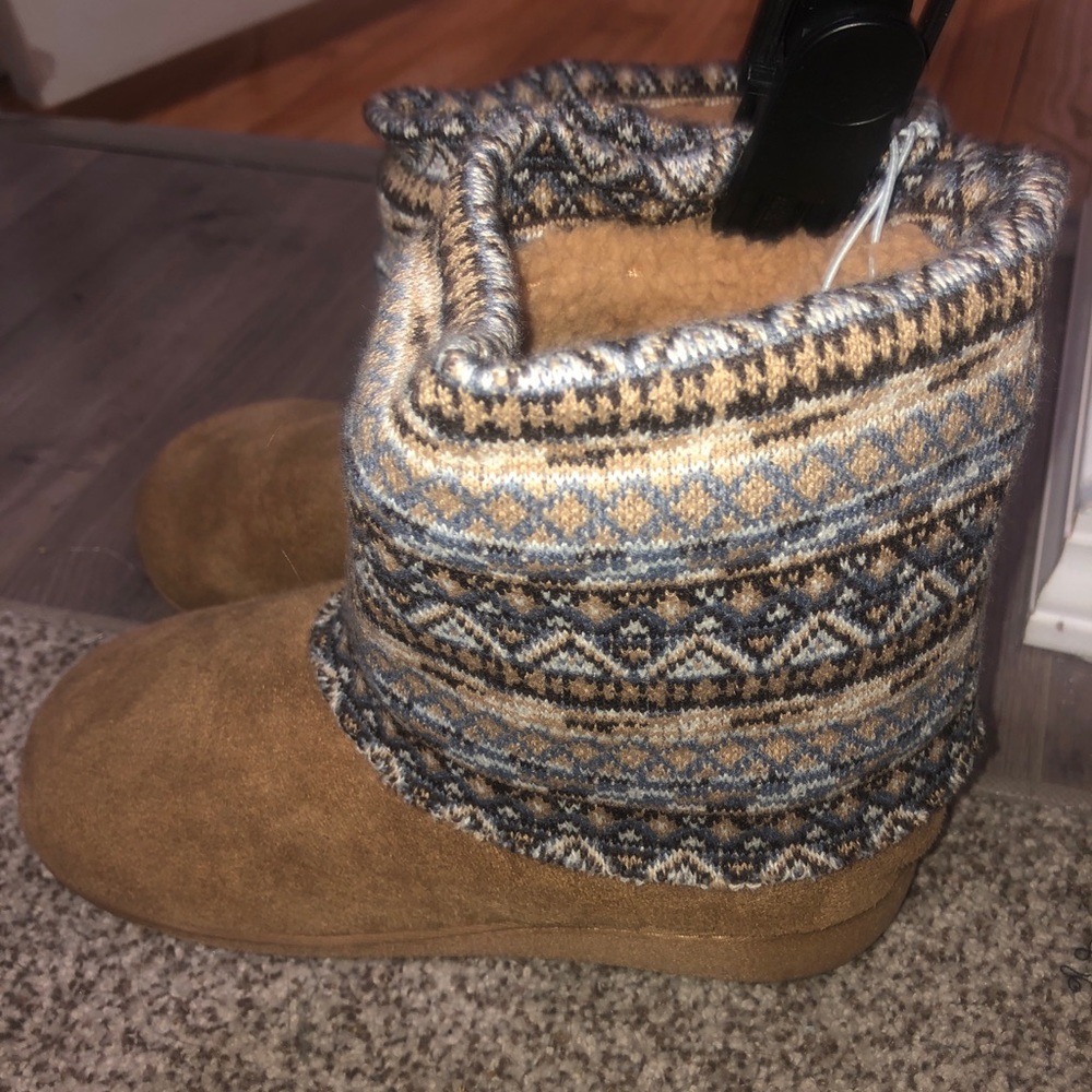 Warm fuzzy slippers